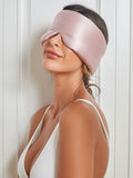 SilkSilky US 19Momme Pure Silk Eye Mask Pink 005