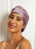 SilkSilky  Pure Silk Sleep Cap PaleMauve 003