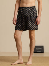 [Black Chain] SilkSilky  Men's Sleep Shorts 001