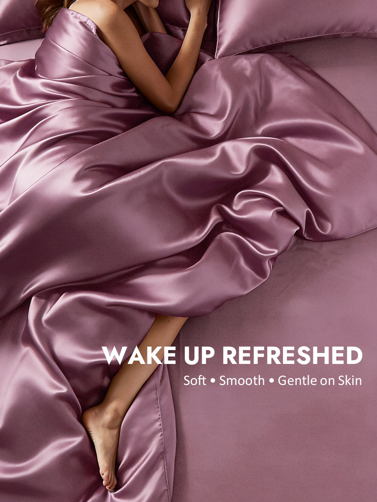 [Pale Mauve] SilkSilky  19Momme Silk Bedding Set 004