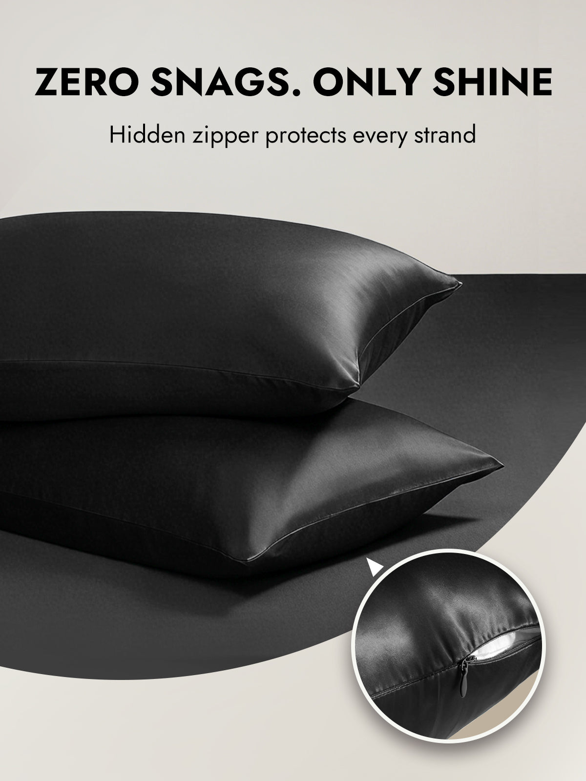 [Black] SilkSilky  22Momme Pillowcase 006