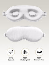 [Light Gray] SilkSilky  Eye Mask 001