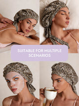 [Leopard] SilkSilky  Pure Silk Sleep Cap 006
