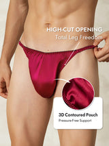 [Wine] SilkSilky  Pure Silk Men's Underwear 005