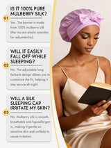 [Lavender] SilkSilky  Sleep Cap 006