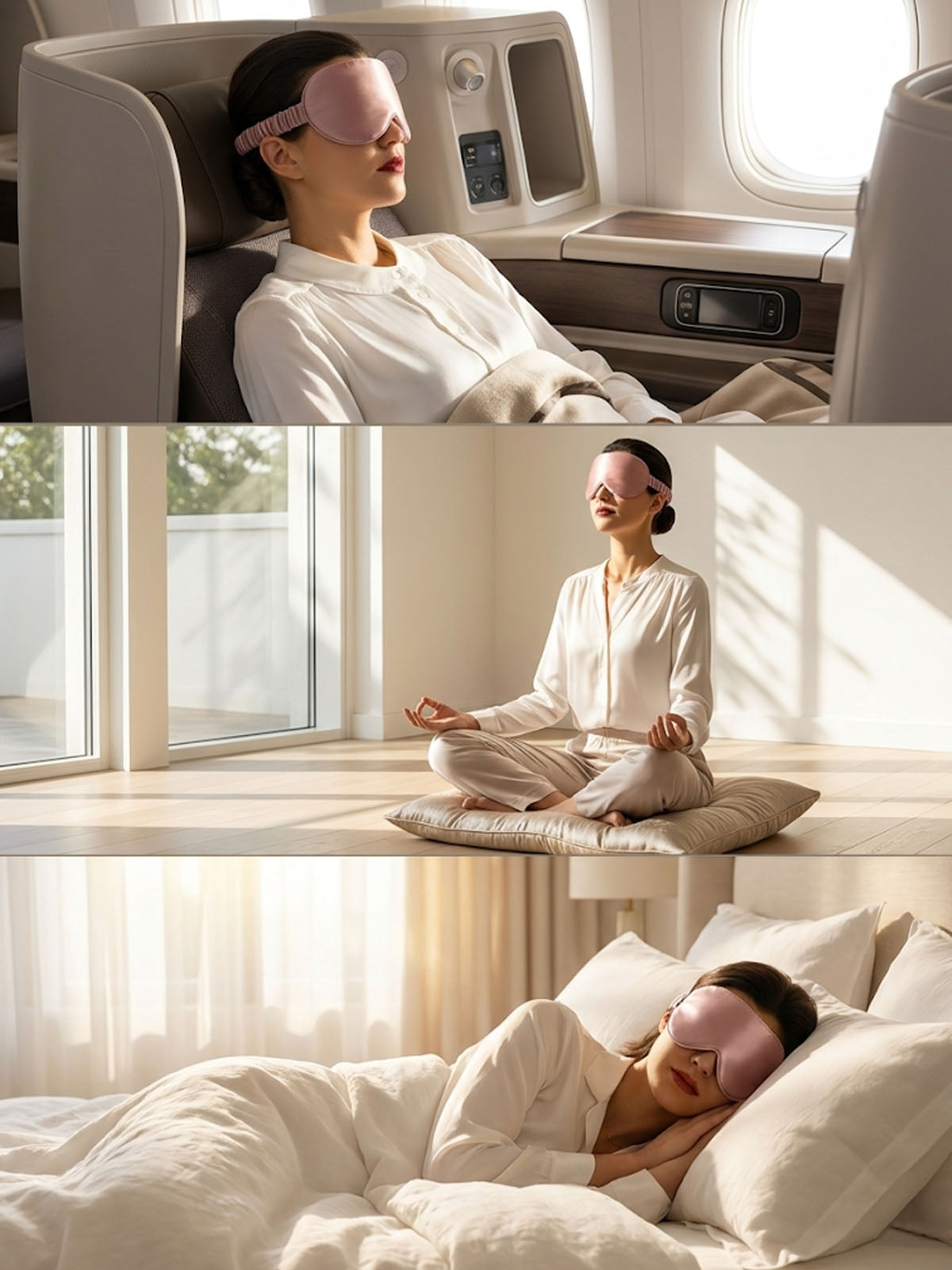 [Pale Mauve] SilkSilky  22Momme Eye Mask 008