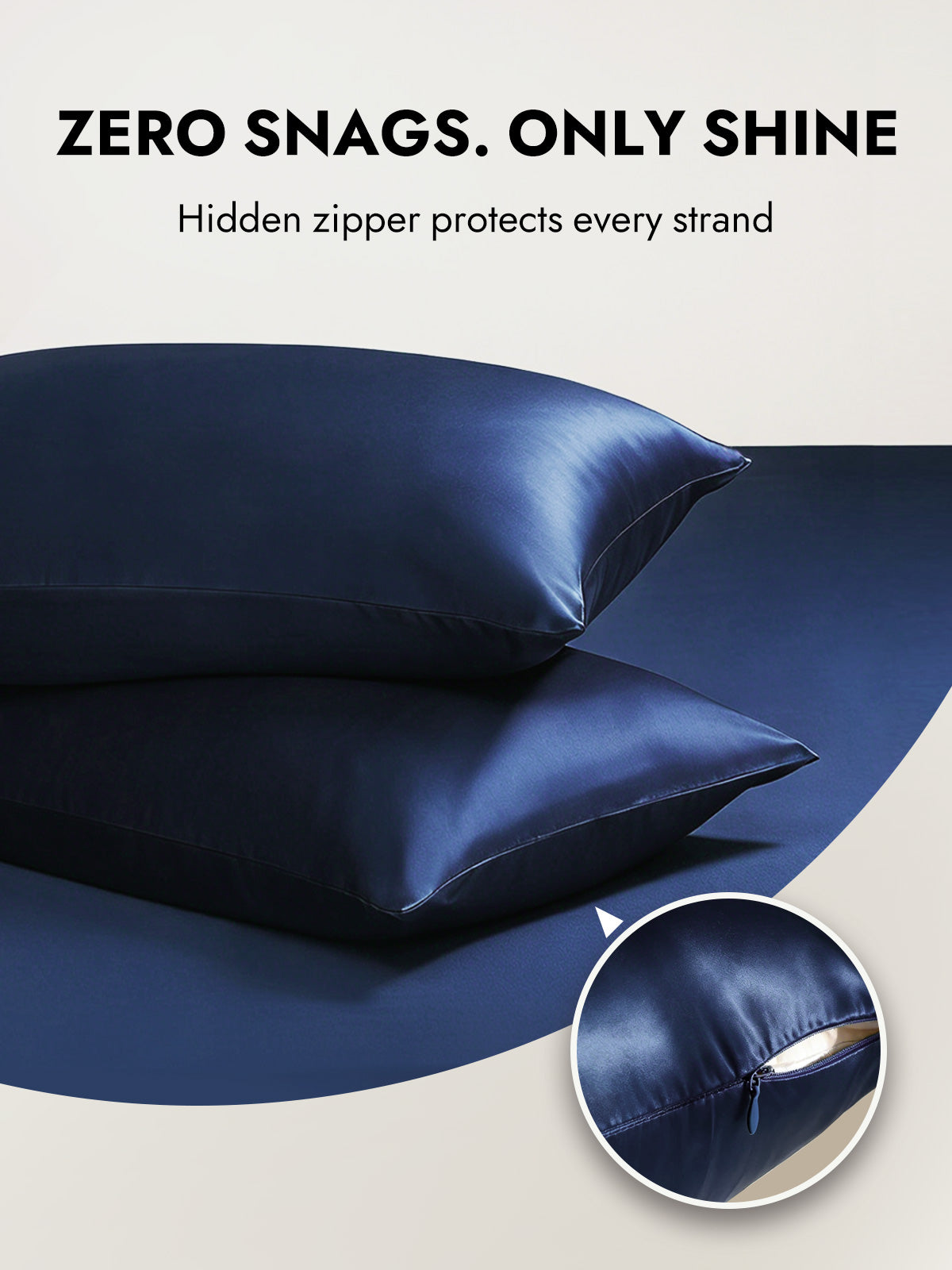 [Dark Blue] SilkSilky  22Momme Pillowcase 006