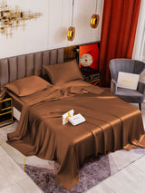 [Coffee] SilkSilky  19Momme Bedding Set 001