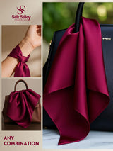 [Dark Red] SilkSilky  Scarf 002