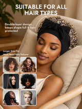 [Leopard] SilkSilky  Sleep Cap 005