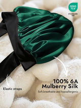 [Dark Green] SilkSilky  Sleep Cap 002