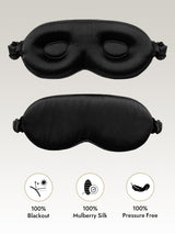 [Black] SilkSilky  Eye Mask 001