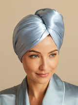[Sky Blue] SilkSilky  Hair Towel Wrap 003