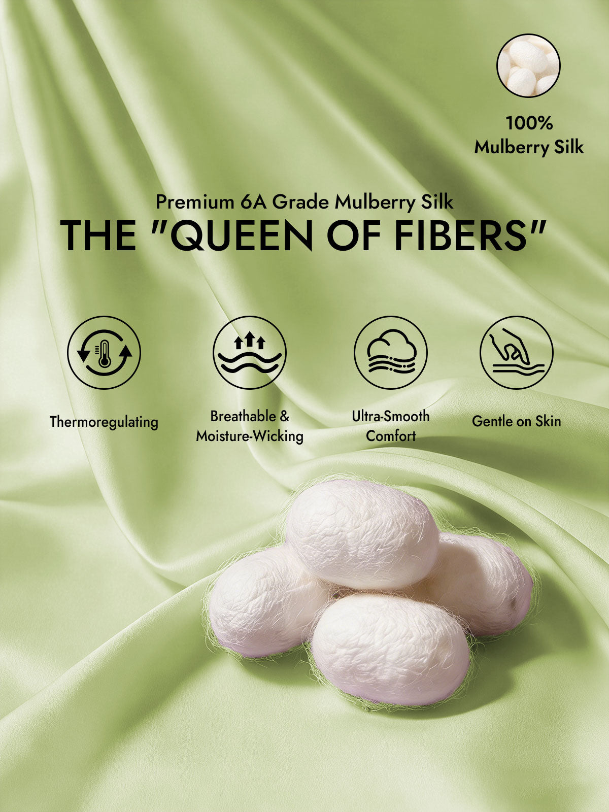 [Mint Green] SilkSilky  19Momme Silk Bedding Set 002