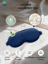 [Dark Blue] SilkSilky  Eye Mask 002