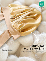 [Champagne] SilkSilky  Sleep Cap 002