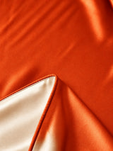 [Orange+Beige] SilkSilky  Bedding Set 006
