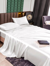[White] SilkSilky  25Momme Bedding Set 007