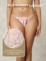 [Pink] SilkSilky  Pure Silk Panty 004