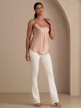 [Tuscany] SilkSilky  Spaghetti Strap V Neck Camisole Top 007
