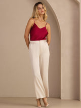 [Beige] SilkSilky Womens Pants 007