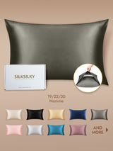 [Dark Gray] SilkSilky Pillowcase 001