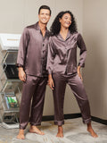 SilkSilky US Pure Silk Long Sleeve Couple Coffee 002