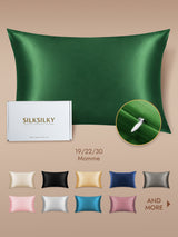 [Dark Green] SilkSilky Pillowcase 001
