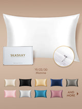 [White] SilkSilky Pillowcase 001