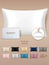 [White] SilkSilky Pillowcase 001
