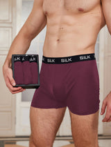 [Wine] SilkSilky  100% Silk Jersey Men's Underwear 001