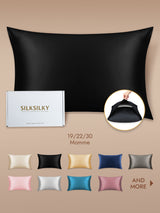 [Black] SilkSilky Pillowcase 001
