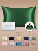 [Dark Green] SilkSilky Pillowcase 001