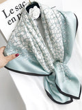 SilkSilky US Pure Silk Scarf MintGreen 001