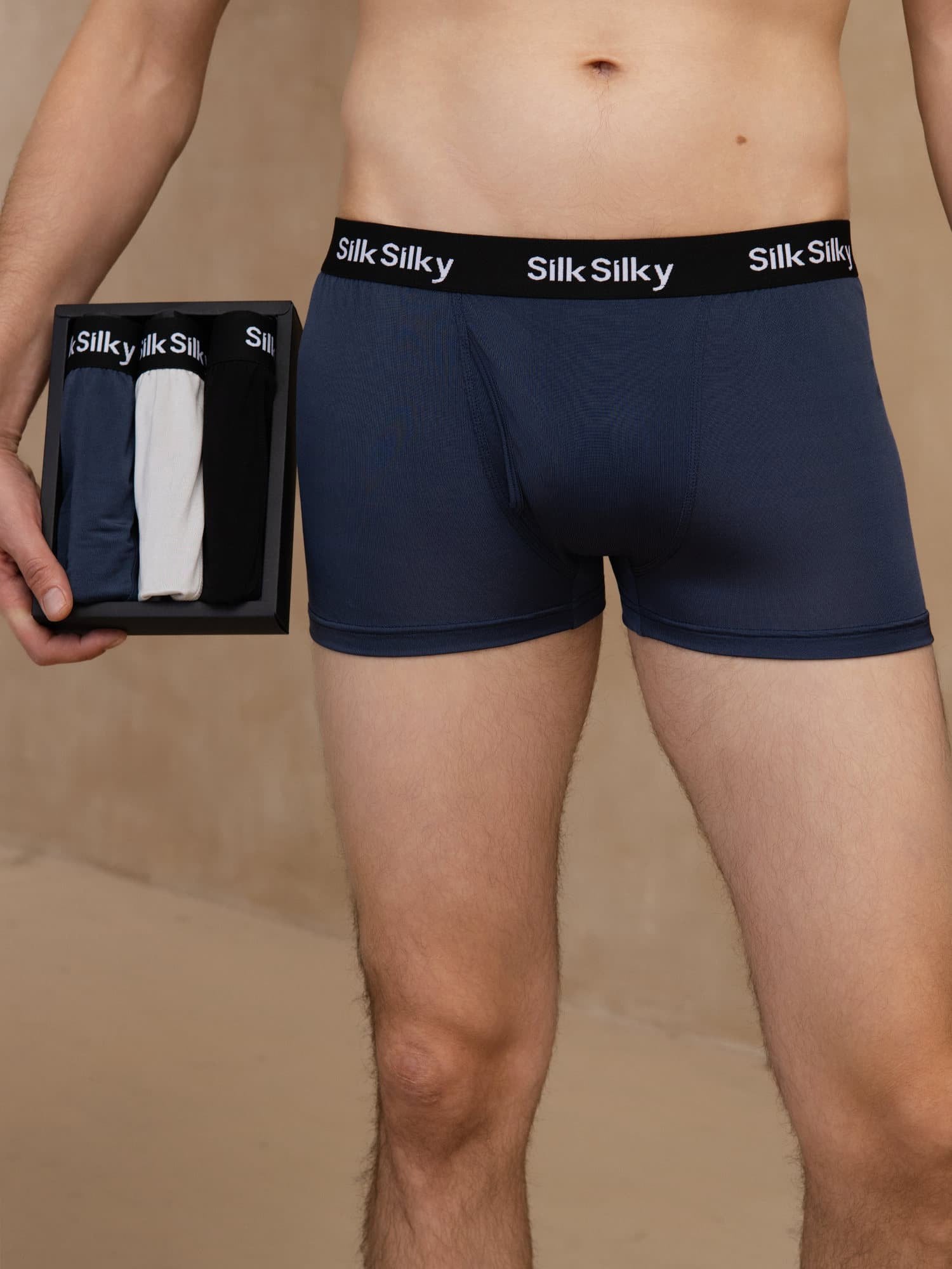 [Multi] SilkSilky  100% Silk Jersey Men's Underwear 001