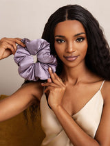 [Deep Purple] SilkSilky  Scrunchie 002