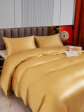 SilkSilky US 22Momme Pure Silk Bedding Set Champagne 004