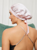 SilkSilky US Pure Silk Sleep Cap LightPink 002