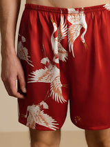 [Wine] SilkSilky 19Momme Mens Sleep Bottoms 005