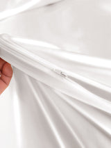 [White] SilkSilky  25Momme Bedding Set 005