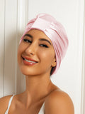 SilkSilky  Pure Silk Sleep Cap LightPink 001