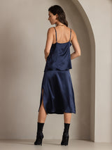 [Dark Blue] SilkSilky  Skirt 002