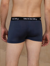 [Dark Blue] SilkSilky 100% Silk Jersey Mens Underwear 002