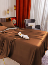 [Coffee] SilkSilky  19Momme Bedding Set 005