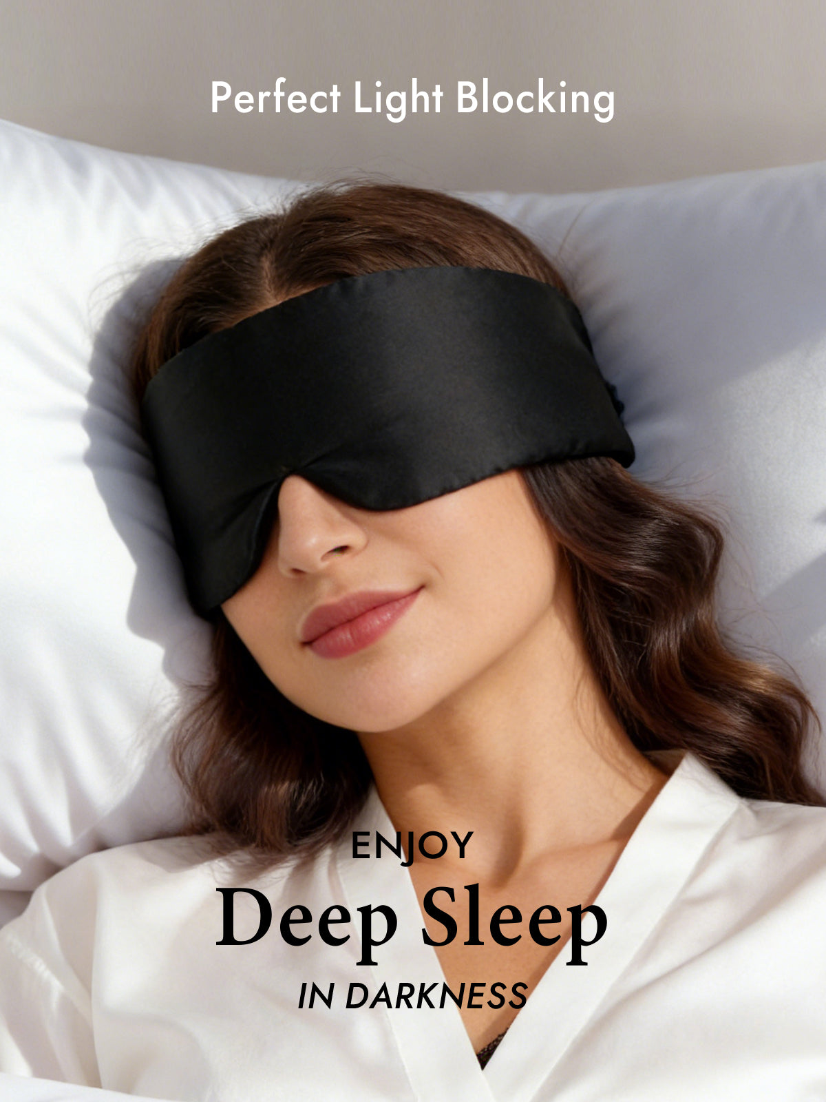 [Black] SilkSilky  19Momme Pure Silk Eye Mask 003