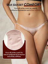 [Pale Mauve] SilkSilky  19Momme Stretch Silk Charmeuse Panty 004