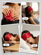 [Wine] SilkSilky  Pure Silk Eye Mask 007