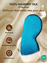 [Teal] SilkSilky  Eye Mask 003