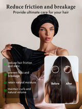[Black] SilkSilky  Sleep Cap 003