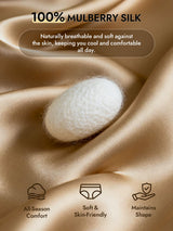 [Khaki] SilkSilky  Pure Silk Panty 003